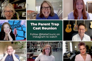 Katie Couric The Parent Trap Reunion Lindsay Lohan Dennis Quaid Nancy Meyers