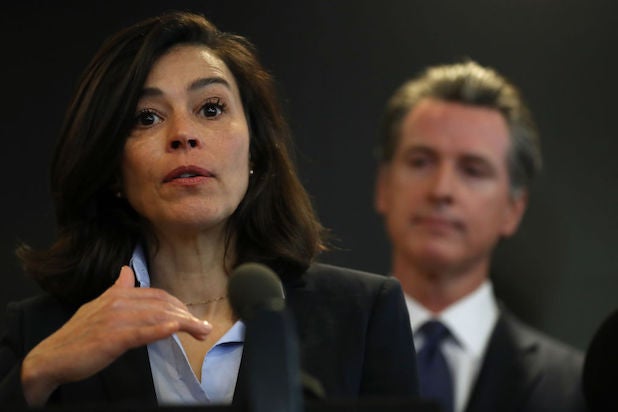 Dr. Sonia Angell and Gavin Newsom