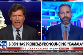 Tucker Carlson Guest Jokes Kamala Harris’ Last Name Is ‘Extremely African’ (Video)