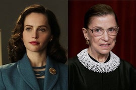Felicity Jones Remembers Ruth Bader Ginsburg as ‘Beacon of Light in These Difficult Times’