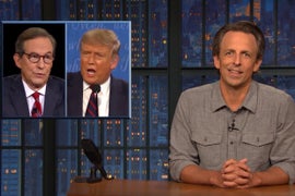 Watch This ‘Late Night With Seth Meyers’ Supercut of Chris Wallace Yelling ‘No!’ at Trump (Video)