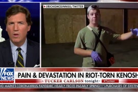 Tucker Carlson Airs Graphic Video of Kenosha Killings From Group Linked to Suspect’s Lawyer (Video)