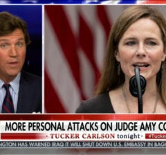 tucker carlson says liberals hate amy coney barrett because she's normal