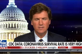 Tucker Carlson Guest Credits Future Vaccine for Lowering Current COVID Death Rates (Video)