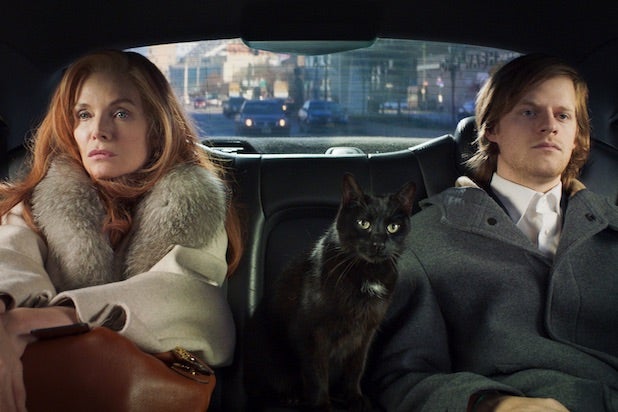 Michelle Pfeiffer and Lucas Hedges in French Exit