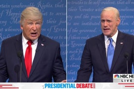 ‘SNL’: Maya Rudolph Moderates Last Debate With Jim Carrey and Alec Baldwin as a Drinking Game (Video)