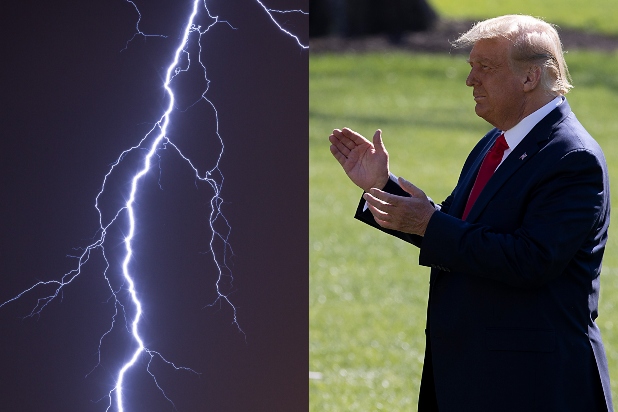 Trump Hotel Chicago Struck Lightning Hours Before Final Debate