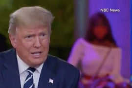 ‘The View’ Criticizes ‘Human Bobblehead’ Behind Trump at NBC Town Hall: ‘So Distracting’ (Video)