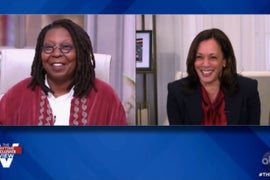 Whoopi Goldberg Giggles While Asking Kamala Harris If She Saw Pence’s Fly (Video)