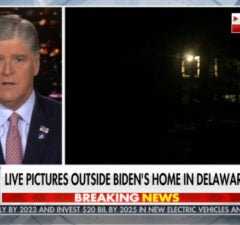 sean hannity fox news cameras outside joe biden's house in delaware hunter biden conspiracies