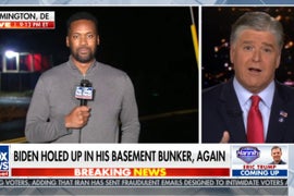 Hannity Has Cameras and a Reporter Parked Outside Joe Biden’s House Again (Video)