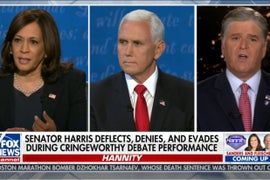 Hannity Loses His Mind Over Kamala Harris’ ‘Uncomfortable’ Debate Performance (Video)