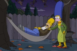 ‘The Simpsons’: Homer Forgets to Vote and Causes the Apocalypse in ‘Treehouse of Horror’ Opener (Video)