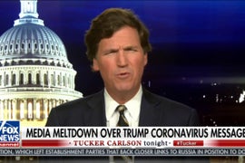 Tucker Carlson: It’s ‘Politically Motivated Hysteria’ to Worry About Trump Spreading COVID (Video)