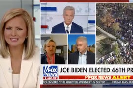 Fox News’ Sandra Smith Caught on Hot Mic Scoffing at Guest Who Denied Biden Win (Video)