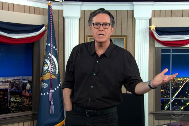Teary, Angry Stephen Colbert Says Trump Is a Fascist After Latest Election Lies (Video)