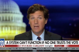 Tucker Carlson Embraces Trump’s Voting Machine Conspiracy in Latest Election Rant (Video)