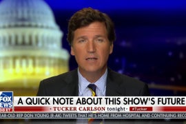 Tucker Carlson Says He’s Sticking With Fox News: ‘This Show Isn’t Going Anywhere’ (Video)