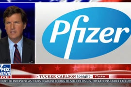 Tucker Carlson Claims Pfizer Delayed Vaccine to Hurt Trump (Video)