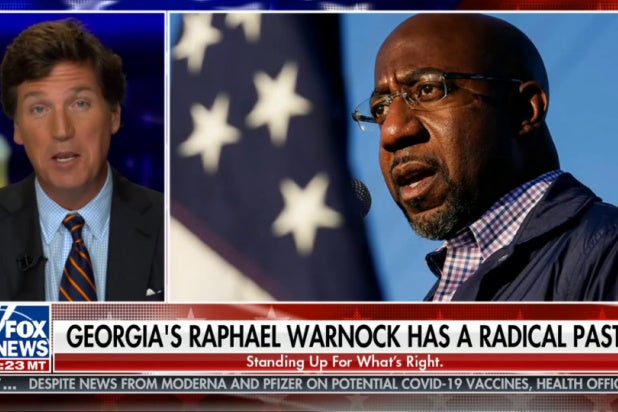 Tucker Carlson Struggles to Pronounce 'Incontrovertible' While Bashing Rev Warnock (Video)