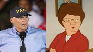 Sen. Rick Scott Draws ‘King of the Hill’ Comparisons for His Spanish at Florida Trump Event