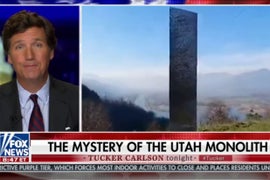Tucker Carlson Thinks Aliens Might Be Responsible for That Weird Utah Monolith (Video)
