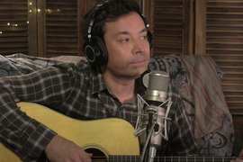 Watch Jimmy Fallon and Chris Martin Spoof Taylor Swift’s ‘Folklore’ Disney+ Special (Video)