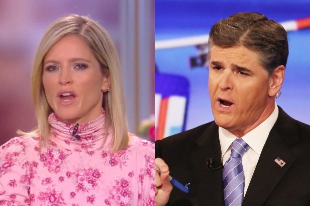 'The View': Sara Haines Rips Sean Hannity for Suggesting Trump Pardon Himself (Video)