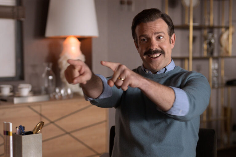 Jason Sudeikis in "Ted Lasso" Jason Sudeikis in "Ted Lasso"