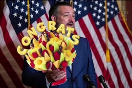 Colbert Suggests ‘Coward’ Republicans Secretly Congratulate Biden With Edible Arrangements (Video)