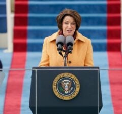 Amy Klobuchar Recalls 'Chilling' Spray Paint Reminder of Capitol Riot During Biden Inauguration (Video)