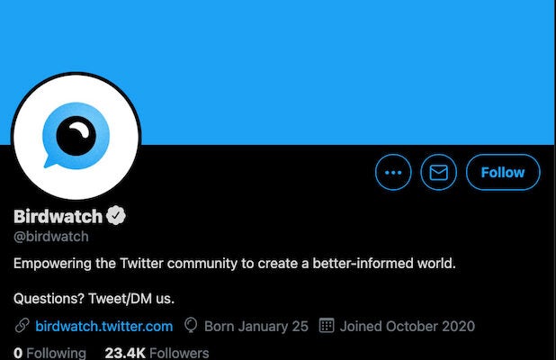 Twitter Birdwatch