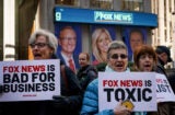 fox news headquarters hq protest 2019