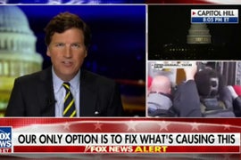 Tucker Carlson Says Dead Capitol Rioter Is Victim of ‘Political Violence’ (Video)