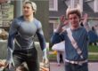Aaron Taylor-Johnson and Evan Peters as Quicksilver