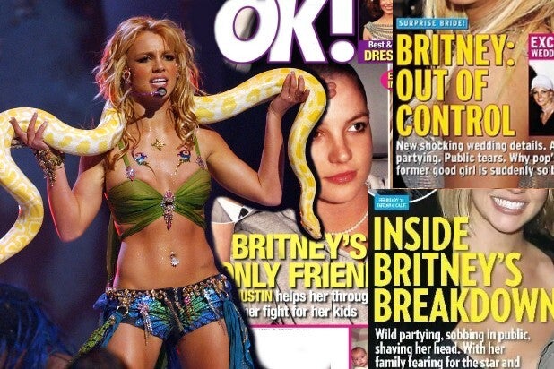 Britney Spears tabloid covers