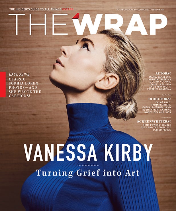 Vanessa Kirby on the cover of the Actors, Directors & Screenwriters 2021 OscarWrap
