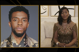 Watch Chadwick Boseman Widow’s Tearful Golden Globes Acceptance: ‘He Would Say Something Beautiful’ (Video)