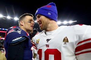 Eli Manning and Tom Brady
