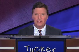 Tucker Carlson Is the New ‘Jeopardy!’ Host – and a Contestant – in Genius ‘Daily Show’ Spoof (Video)