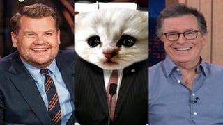 Colbert and Corden Made the Same ‘Cat Lawyer’ Joke About Trump’s Impeachment Defense (Videos)
