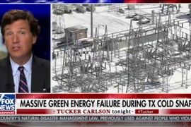Tucker Carlson Doubles Down on False Texas Windmill Claims (Video)