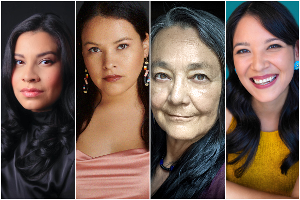 Killers of the Flower Moon Indigenous Cast Tantoo Cardinal, Cara Jade Myers, JaNae Collins and Jillian Dion