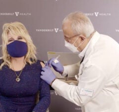 dolly parton vaccine