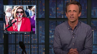 Seth Meyers Swipes at Nancy Pelosi for Speech Thanking George Floyd (Video)