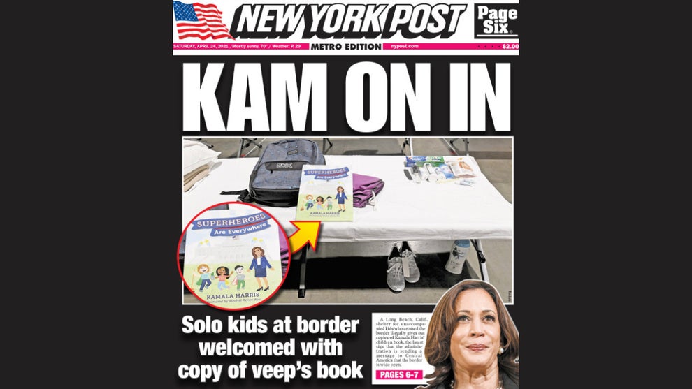 New York Post Kamala Harris cover