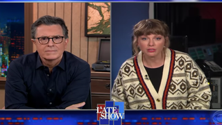 Taylor Swift (Unconvincingly) Insists Her 2008 Song ‘Hey Stephen’ Isn’t About Stephen Colbert (Video)