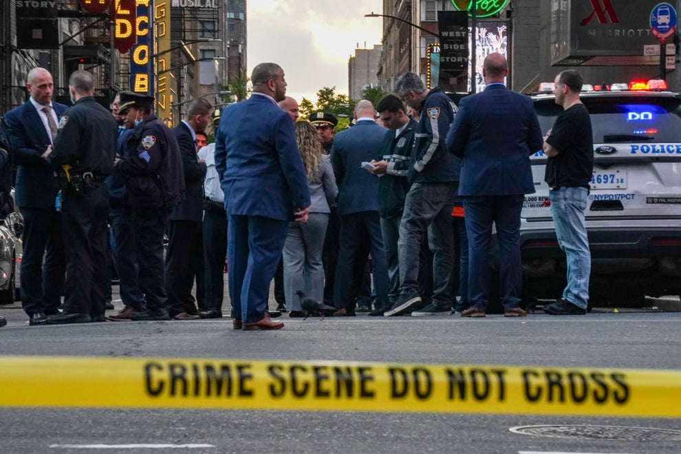 Police Respond To Shooting In Times Square in New York City