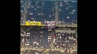 Yankee Stadium Drama: ‘Trump Won’ Banner Unfurled, Booed and Then Confiscated