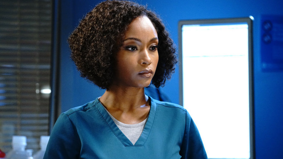 Yaya DaCosta's Blonde Hair in "Chicago Med" - wide 1